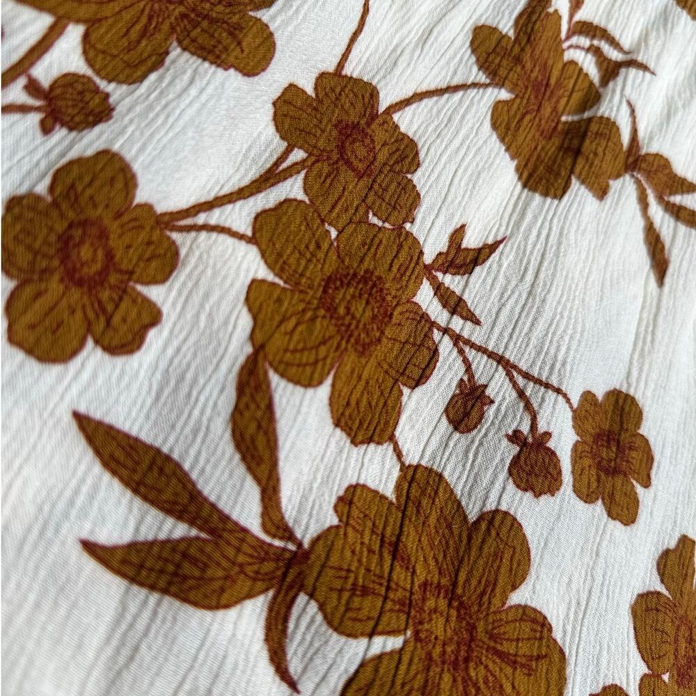 Sanctuary: Cream Off the Shoulder Rust Floral Blouse - Picture 7 of 7